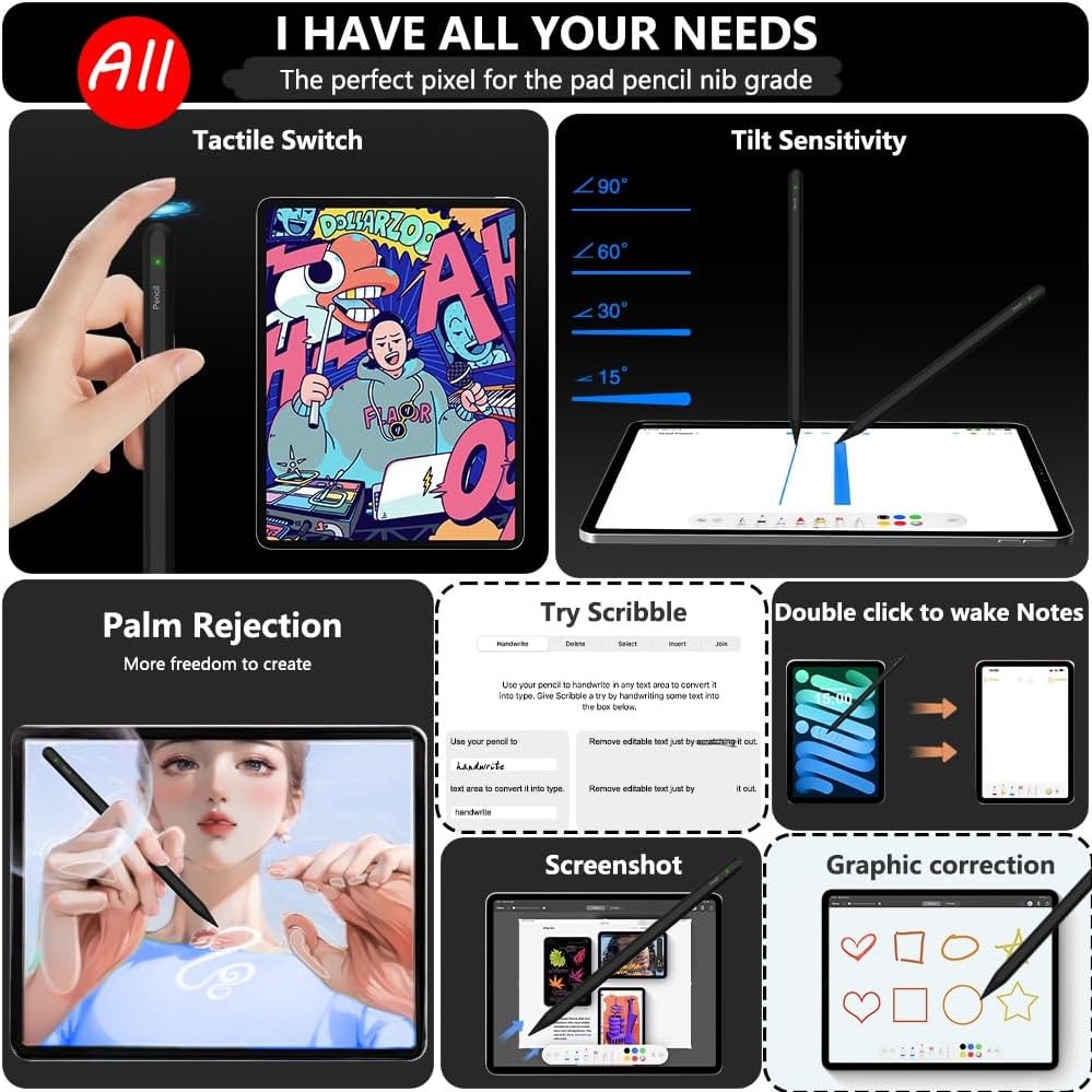 Pencil para iPad carga magnética