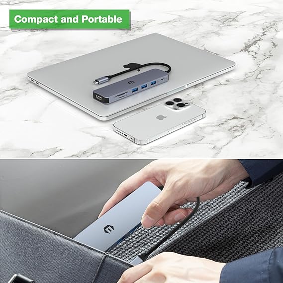 USB hub 6 en 1
